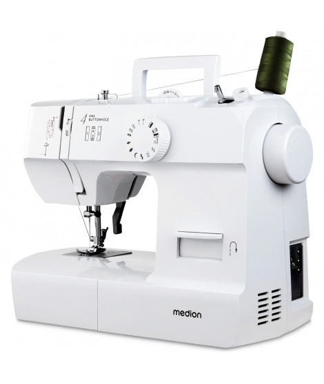 Machine a Coudre - MEDION - SM 70 - 71W - 12 Points - 700 tr/min - LED - Blanc