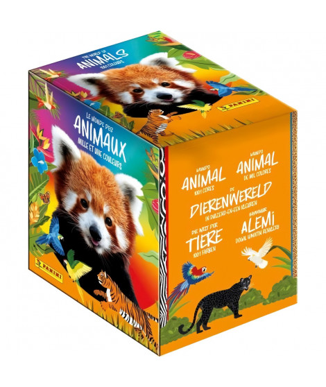 Boîte de Stickers - PANINI - Animaux 2025 - 36 pochettes - 180 stickers