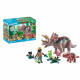 PLAYMOBIL 71821 Tricératops avec bébé et explorateur
