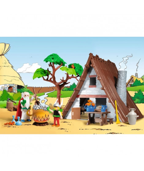 PLAYMOBIL 71828 Astérix : Hutte d'Astérix avec Panoramix