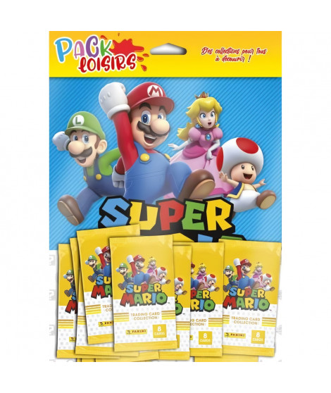 Pack stickers - PANINI - Super Mario TC - 1 porte-cartes + 24 pochettes - 192 stickers au total
