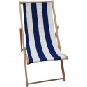 Chilienne agrafée - JARDIN PRIVE - Rayures - Bleu / Blanc