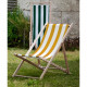 Chilienne agrafée - JARDIN PRIVE - Rayures - Jaune / Blanc