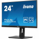 Écran PC - IIYAMA - XUB2491H-B1 - 23,8 FHD - IPS - 100Hz - 0,5ms - HDMI/DP - VESA 100x100 - Pied réglable + Pivot - Noir