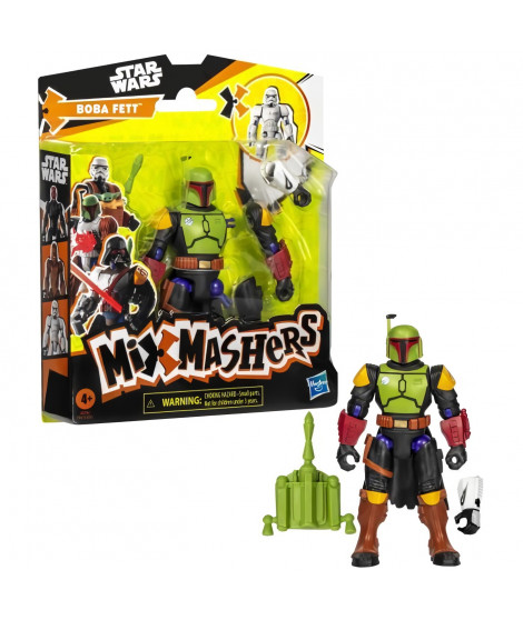 MixMashers Star Wars, figurine personnalisable Boba Fett a mélanger et combiner avec accessoires