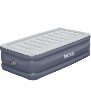 Lit gonflable - BESTWAY - 6713G - Tritech - 1 place, 191 x 97 x 51 cm, pompe électrique intégrée, cadre de lit