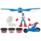 Play-Doh Captain America, coffret Moto tranchante avec figurine flexible, 3 accessoires et pâte a modeler, des 4 ans, Marvel