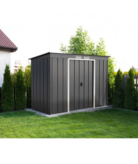 Abri de jardin - Métal - DURAMAX - 3,25 m² - 0,33 mm - Anthracite - DUECOPENT84PR
