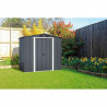 Abri de jardin - Métal - DURAMAX - 2,47 m² - 0,33 mm - Anthracite - DUECO64PR