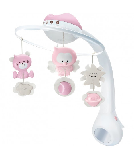 Mobile musical et projecteur - INFANTINO - Douce Nuit 3-en1 - Rose