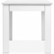 Table OSLO - Rectangulaire - 4 personnes - 80 x 77 x 80 cm - Blanc
