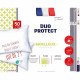 DODO - Lot de 2 oreillers moelleux - DUO PROTECT - 50 x 70 cm - 100 % Polyester VOLUPT'AIR - Blanc