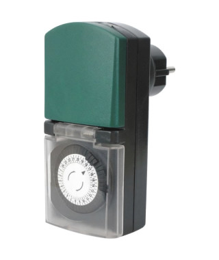 Mini programmateur mécanique extérieur IP44 - GAO - 3680 W - Blanc