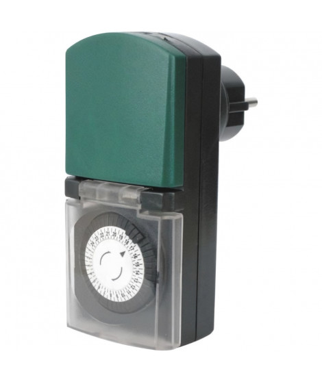 Mini programmateur mécanique extérieur IP44 - GAO - 3680 W - Blanc
