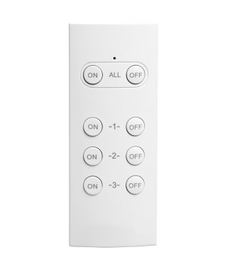 Pack de 2 prises télécommandées pour utilisation extérieure  + télécommande - GAO - 230 V - Noir