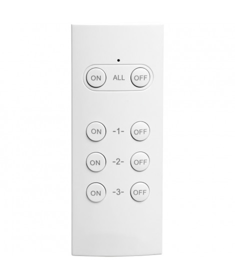 Pack de 2 prises télécommandées pour utilisation extérieure  + télécommande - GAO - 230 V - Noir