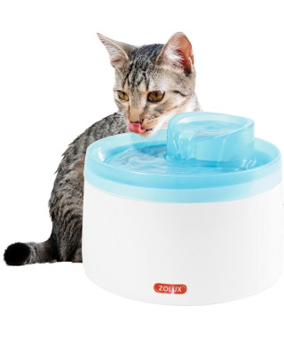 Fontaine a eau - Zolux - Pour chats et chiens - Avec cartouche filtrante - 2 litres