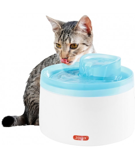 Fontaine a eau - Zolux - Pour chats et chiens - Avec cartouche filtrante - 2 litres