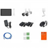 Kit 2 caméras Wi-Fi + écran NVR - LINK2HOME - 3MP, détection intelligente, écran LCD 10.1