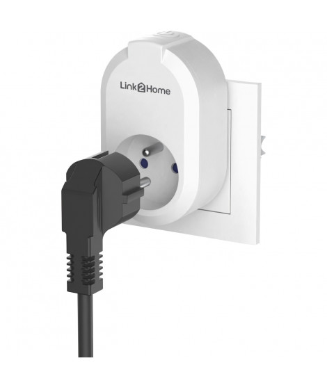 Lot de 2 Prises connectées - LINK2HOME - 230 V - Blanc