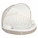Matelas gonflable INTEX Lounge de Piscine Caraibes avec pare-soleil et supports boissons