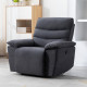Fauteuil relax électrique - BLAKE - Tissu gris foncé - L 108 x P 96 x H 100 cm