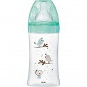 Dodie Biberon Initiation+ Anti-Coliques 3 Vitesses en Verre +0m Vert Oiseaux 270ml