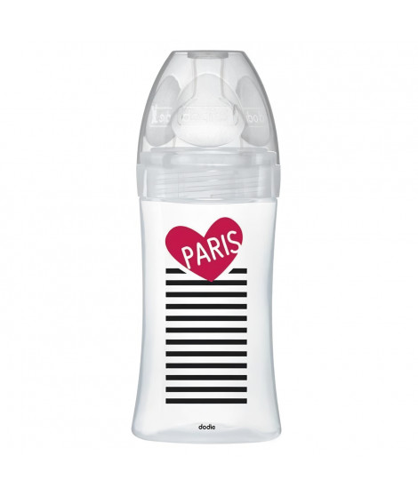 Dodie Biberon Sensation+ Anti-Coliques en Verre +0m Paris 270ml
