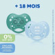 DODIE Lot de 3 Sucettes Anatomiques Jour +18 mois - Bébé Ours