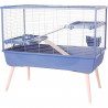 Cage rongeur surélevée - Zolux - Néolife - 2 étages pour lapin - 99 x 54 x 92 cm - Bleu