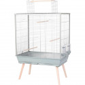 Cage surélevée pour oiseau - Zolux - Néolife - Pour perruche, calopsitte, canari - 81 x 48 x 130 cm - Vert