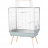 Cage surélevée pour oiseau - Zolux - Néolife - Pour perruche, calopsitte, canari - 81 x 48 x 130 cm - Vert