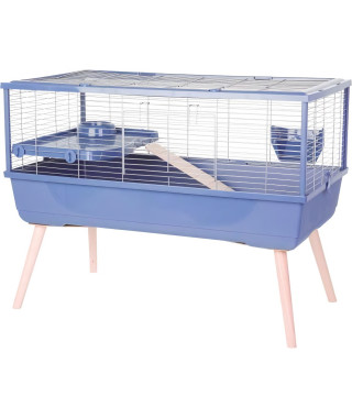 Cage rongeur surélevée - Zolux - Néolife - Pour cochon d'inde - 99 x 54 x 79 cm - Bleu