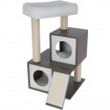 Arbre a chat - 48x44x86cm - Flair - KERBL - Blanc/gris - Sisal