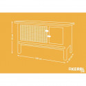 Clapier pour rongeur - KERBL - Fred - 100x45x62 cm