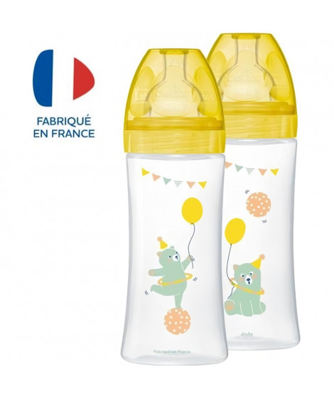 Dodie Biberon Sensation+ Anti-Coliques +6m Ours Lot de 2 x 330ml