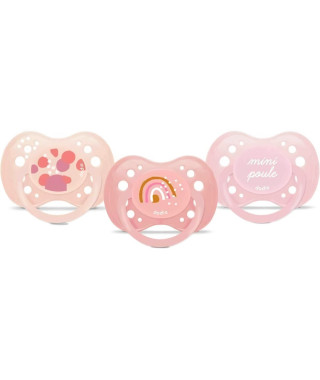 DODIE Lot de 3 Sucettes Anatomiques Jour +18 mois