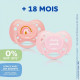 DODIE Lot de 3 Sucettes Anatomiques Jour +18 mois