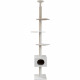 Arbre a chat - 38 x 38 x 240 a 260 cm - Ferdi - KERBL - Blanc - Sisal
