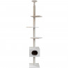 Arbre a chat - 38 x 38 x 240 a 260 cm - Ferdi - KERBL - Blanc - Sisal