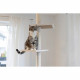 Arbre a chat - 38 x 38 x 240 a 260 cm - Ferdi - KERBL - Blanc - Sisal