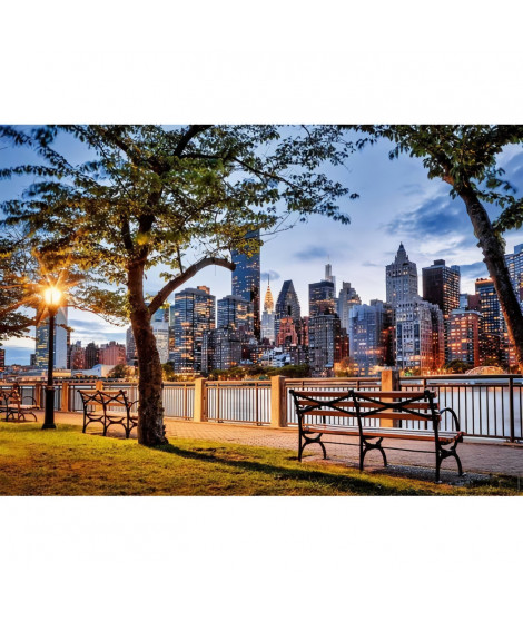 Puzzle 1000 pieces Manhattan au crépuscule, des 14 ans, Puzzle de qualité supérieure, Collection Évasion, 12001530, Nathan