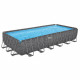 Kit Piscine hors sol tubulaire BESTWAY - APX 365 - 732 x 366 x 132 cm - Rectangulaire (Filtre a sable, 250 g polysphere, éch…