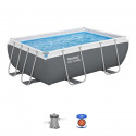 Kit Piscine hors sol tubulaire BESTWAY - Steel Pro MAX - 282 x 196 x 84 cm - Rectangulaire (Filtre a cartouche, 1 cartouche)