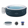 Spa gonflable BESTWAY - Lay-Z-Spa Miami - 140 airjets - 196 x 66 cm - 4 a 6 places - Rond (couverture, cartouche, diffuseur)