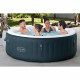 Spa gonflable BESTWAY - Lay-Z-Spa Miami - 140 airjets - 196 x 66 cm - 4 a 6 places - Rond (couverture, cartouche, diffuseur)