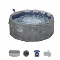 Spa gonflable BESTWAY - Lay-Z-Spa Carrara - 140 airjets - 170 x 65 cm - 4 a 6 places - Rond (couverture, cartouche, 4 appuie-…