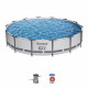 Kit Piscine hors sol tubulaire BESTWAY  - Steel Pro Max - 427 x 84 cm - Ronde (Filtre a cartouche, 1 cartouche)