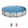 Kit Piscine hors sol tubulaire BESTWAY  - Steel Pro Max - 427 x 84 cm - Ronde (Filtre a cartouche, 1 cartouche)