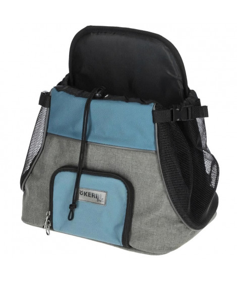 Sac transport avant - KERBL - Vacation - Gris/bleu - 31x24x38 cm